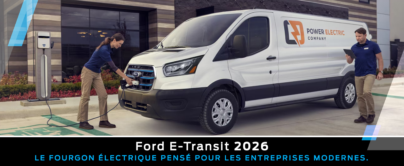 Ford E-Transit | Fourgon électrique commercial à Lanaudière | Pinard Ford